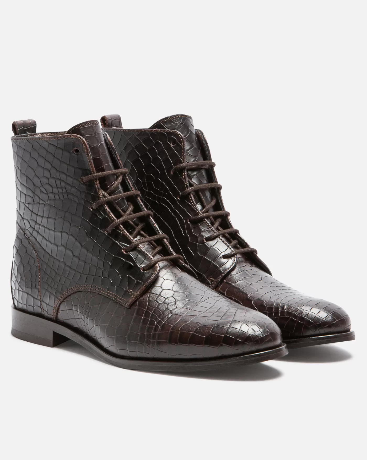Discount KOST Paris AVERY M VGT  Boots Cuir Tannage Végétal Marron Femme Chataigne