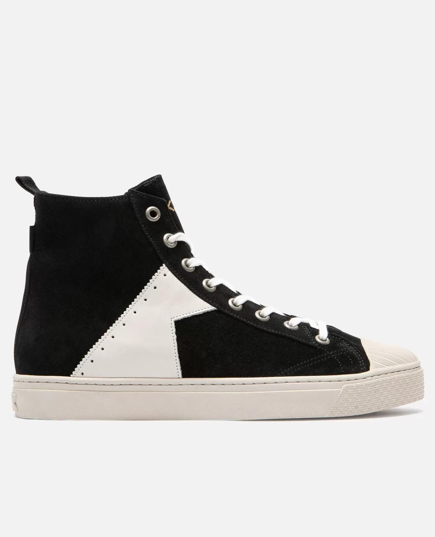 New KOST Paris BACKSTAGE H7  Sneakers Éco-responsable Croûte velours Noir Femme Noir+ecru