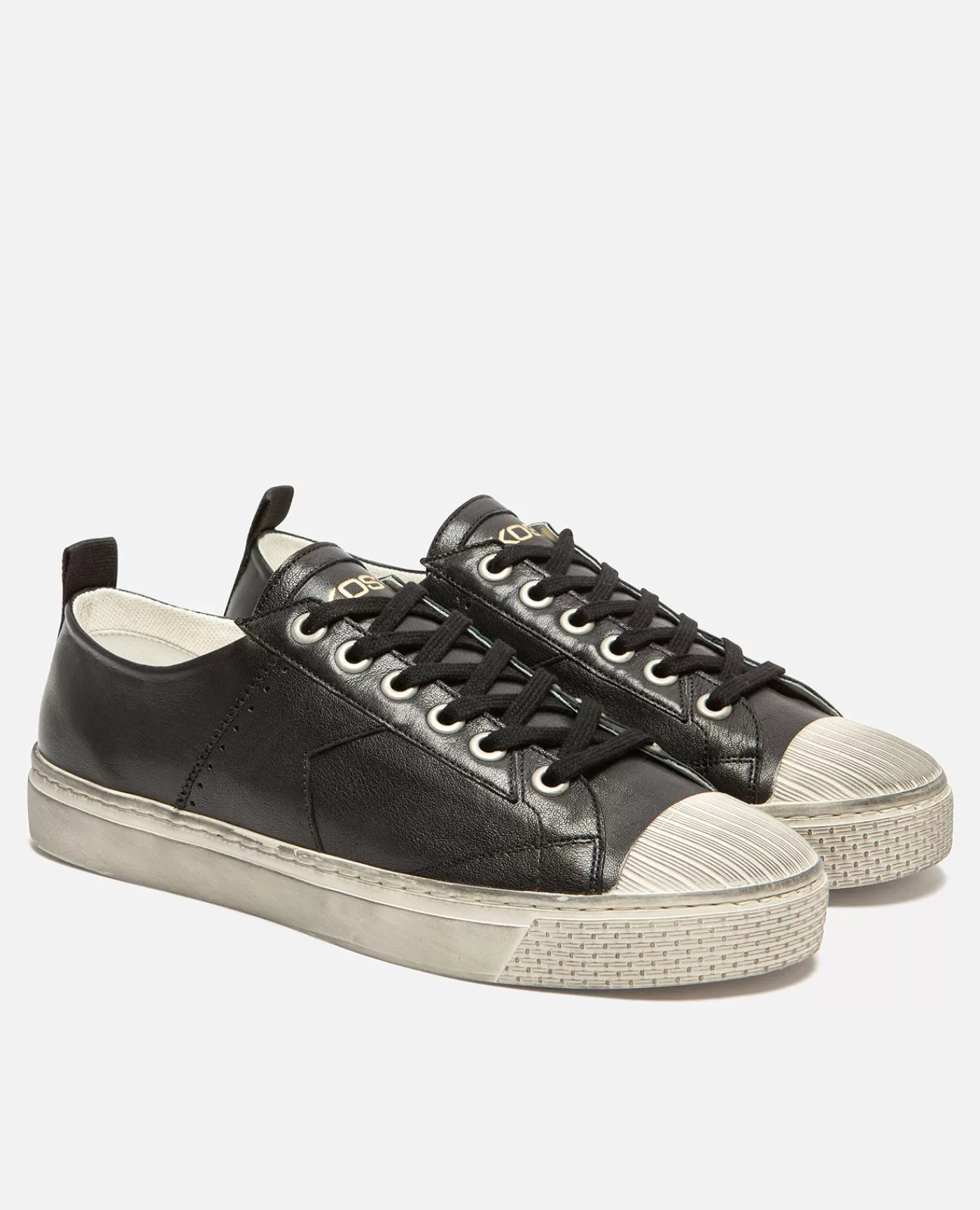Store KOST Paris BACKSTAGE L3  Sneakers es Cuir Tannage Végétal Femme Noir
