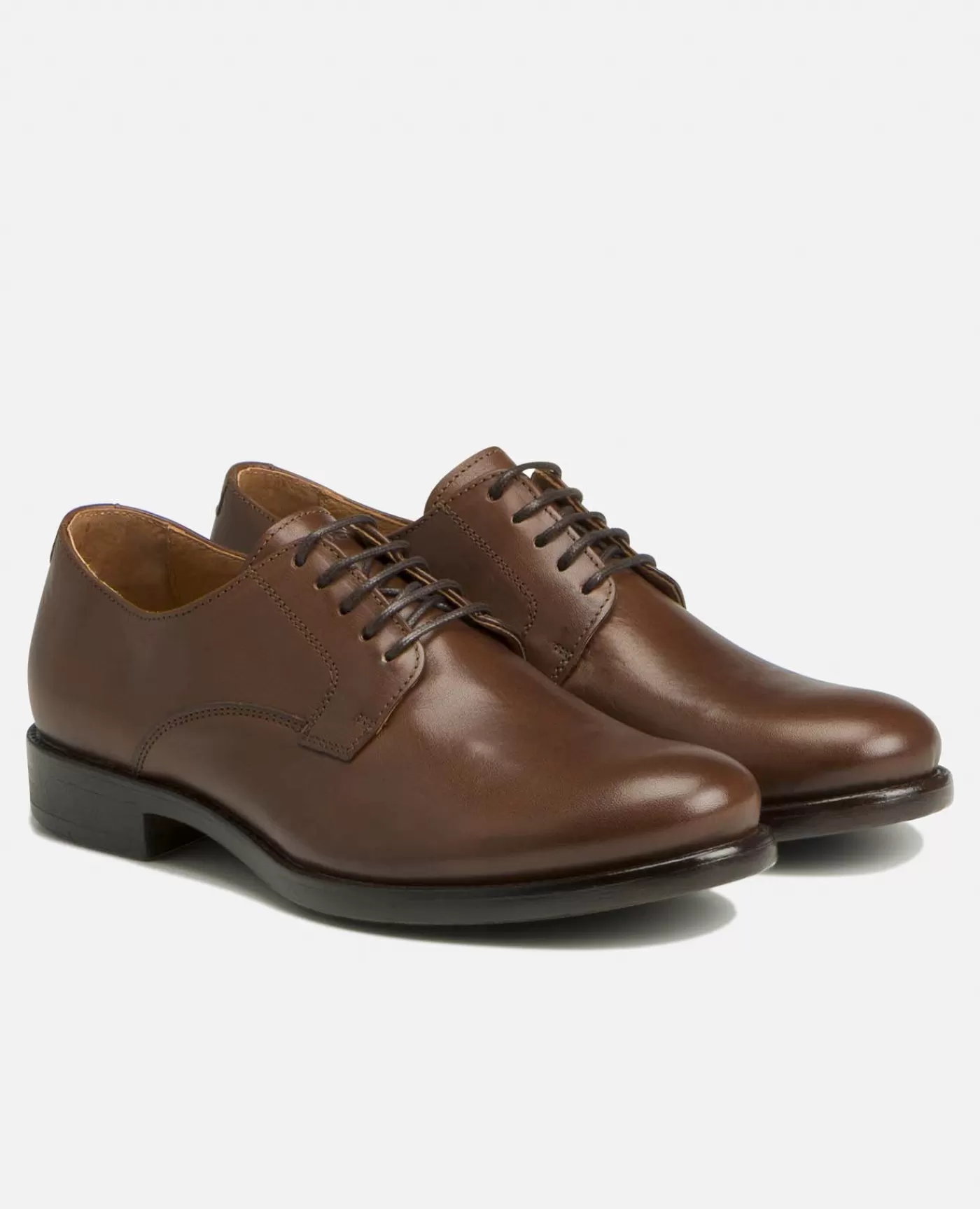 Hot KOST Paris BILL VGT  Derbies Cuir Tannage Végétal Homme Cognac