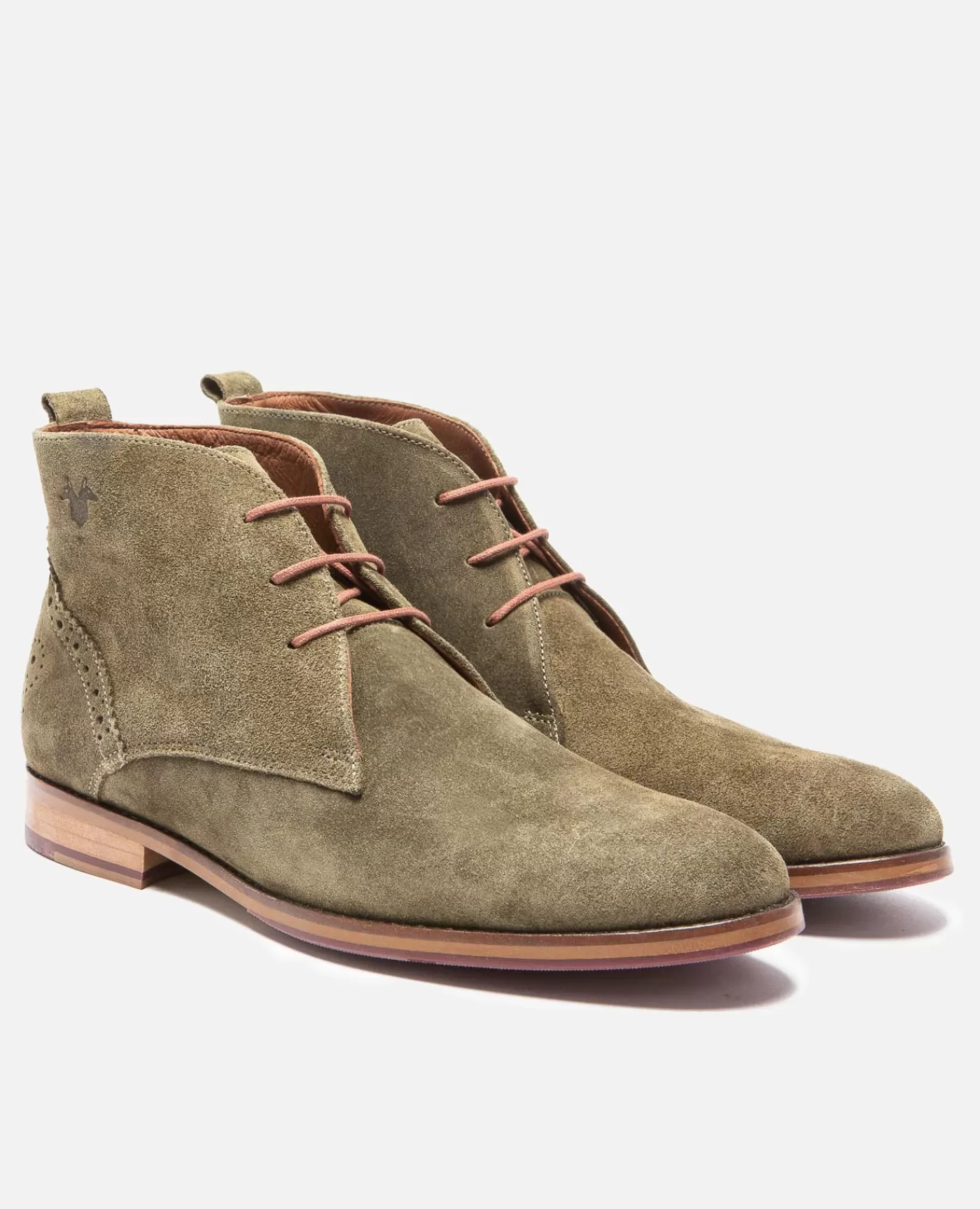 Cheap KOST Paris BRETT 95 A  Chukka Boots Croûte Velours Made in France Vert Homme Kaki
