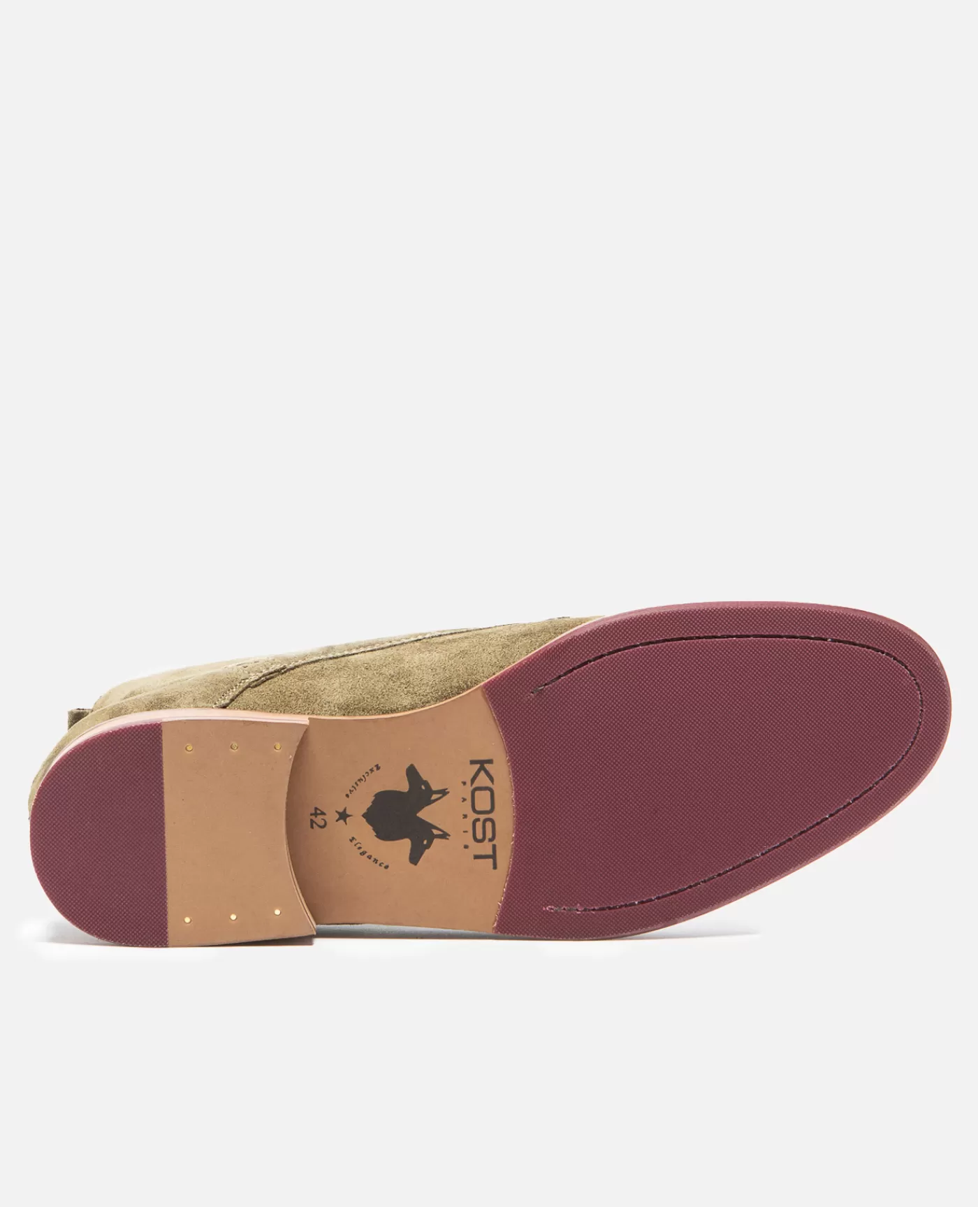 Cheap KOST Paris BRETT 95 A  Chukka Boots Croûte Velours Made in France Vert Homme Kaki