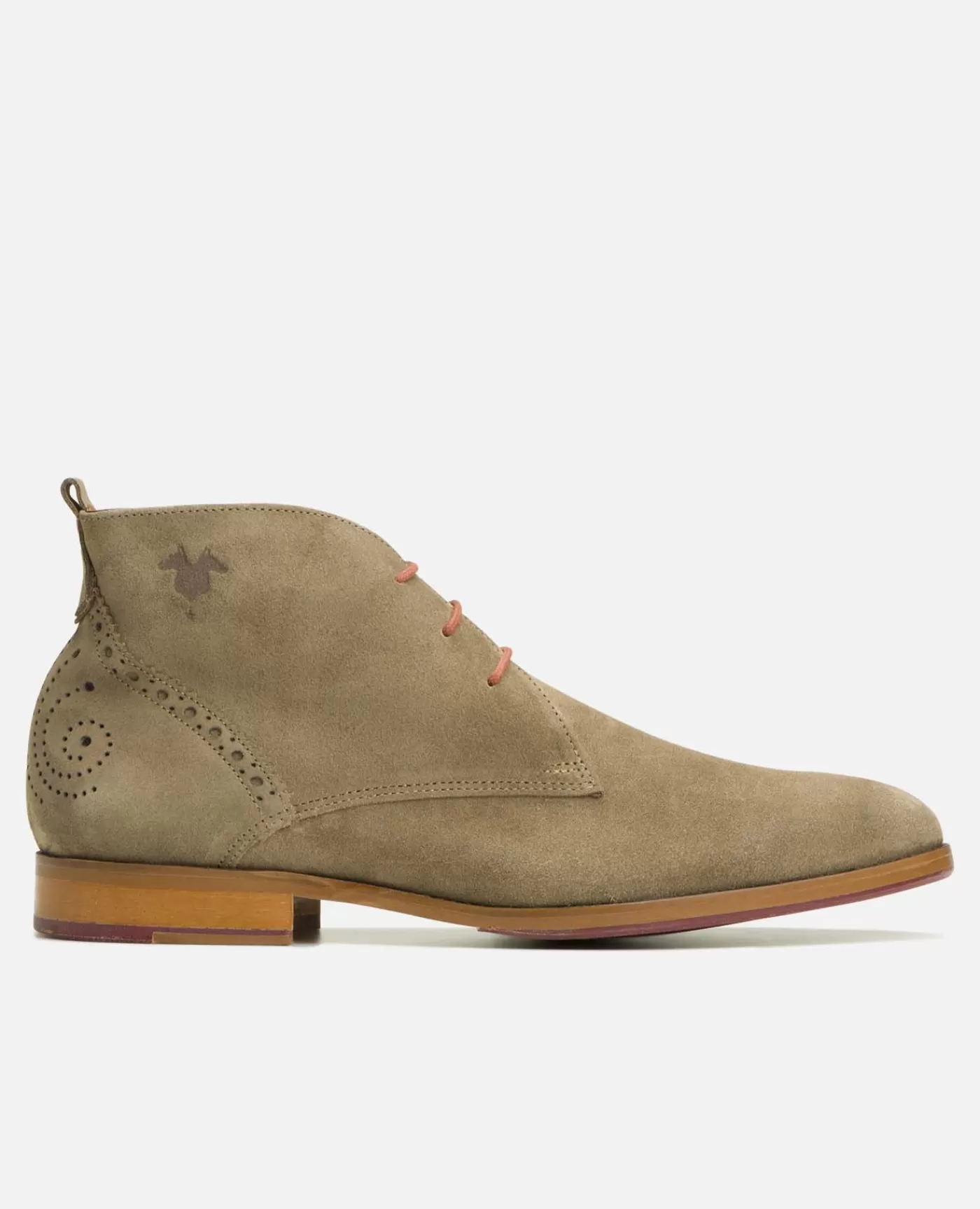 Shop KOST Paris BRETT 95 A  Chukka Boots Croûte velours Marron Homme Made in France Castor
