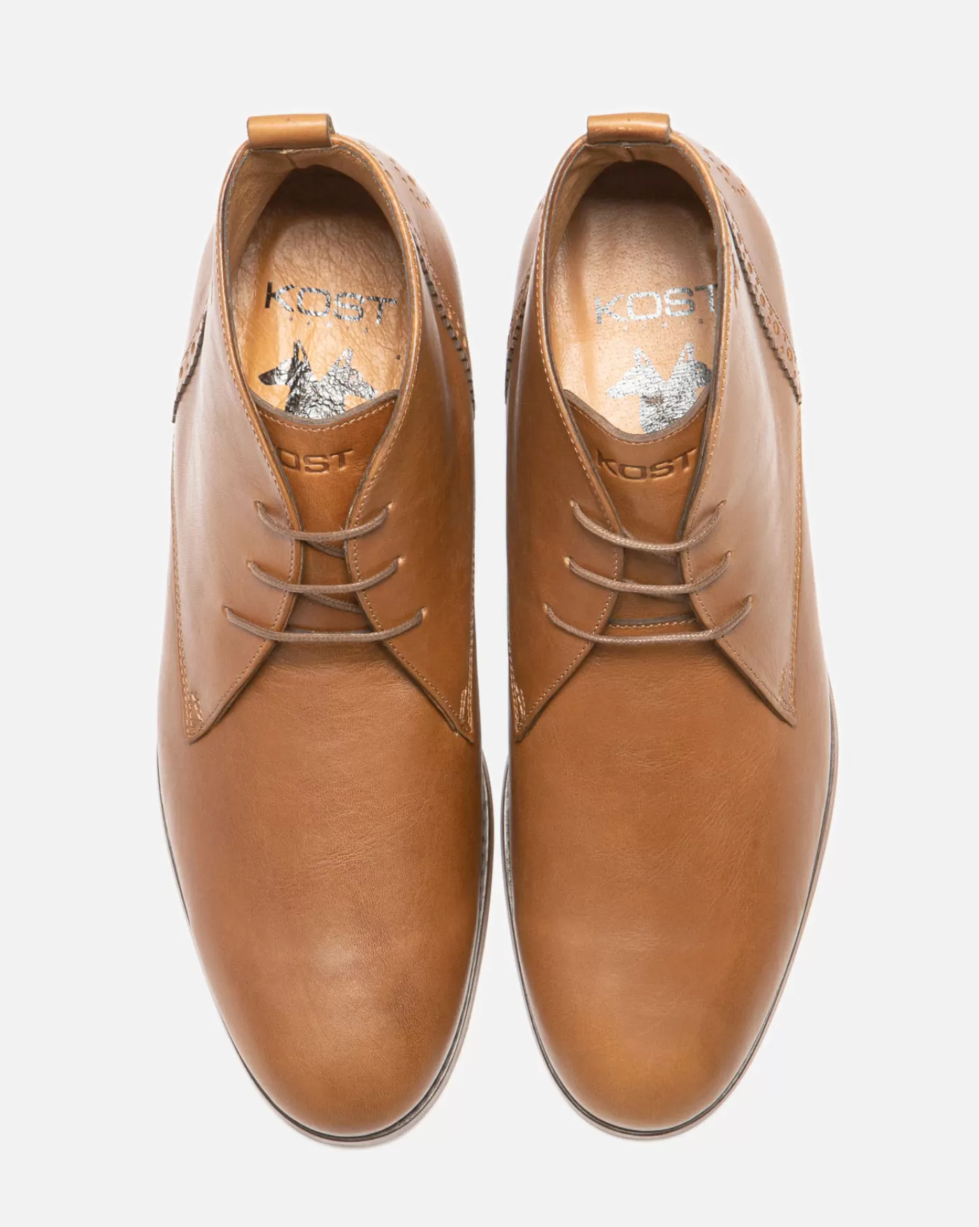 Hot KOST Paris BRETT 75 A  Chukka boots Made in France Cuir Homme Marron