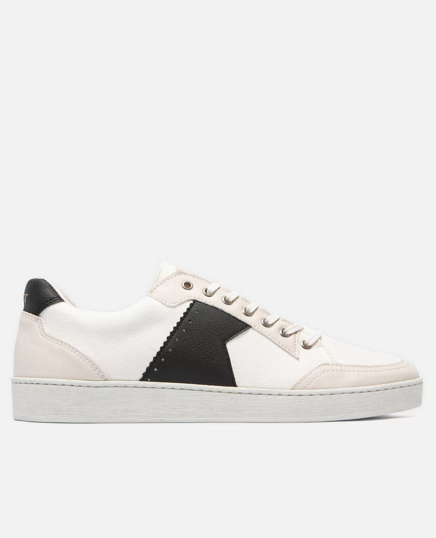 Best KOST Paris CHILL  Sneakers Toile Blanc et Noir Vegan Made in France Homme Blanc+noir