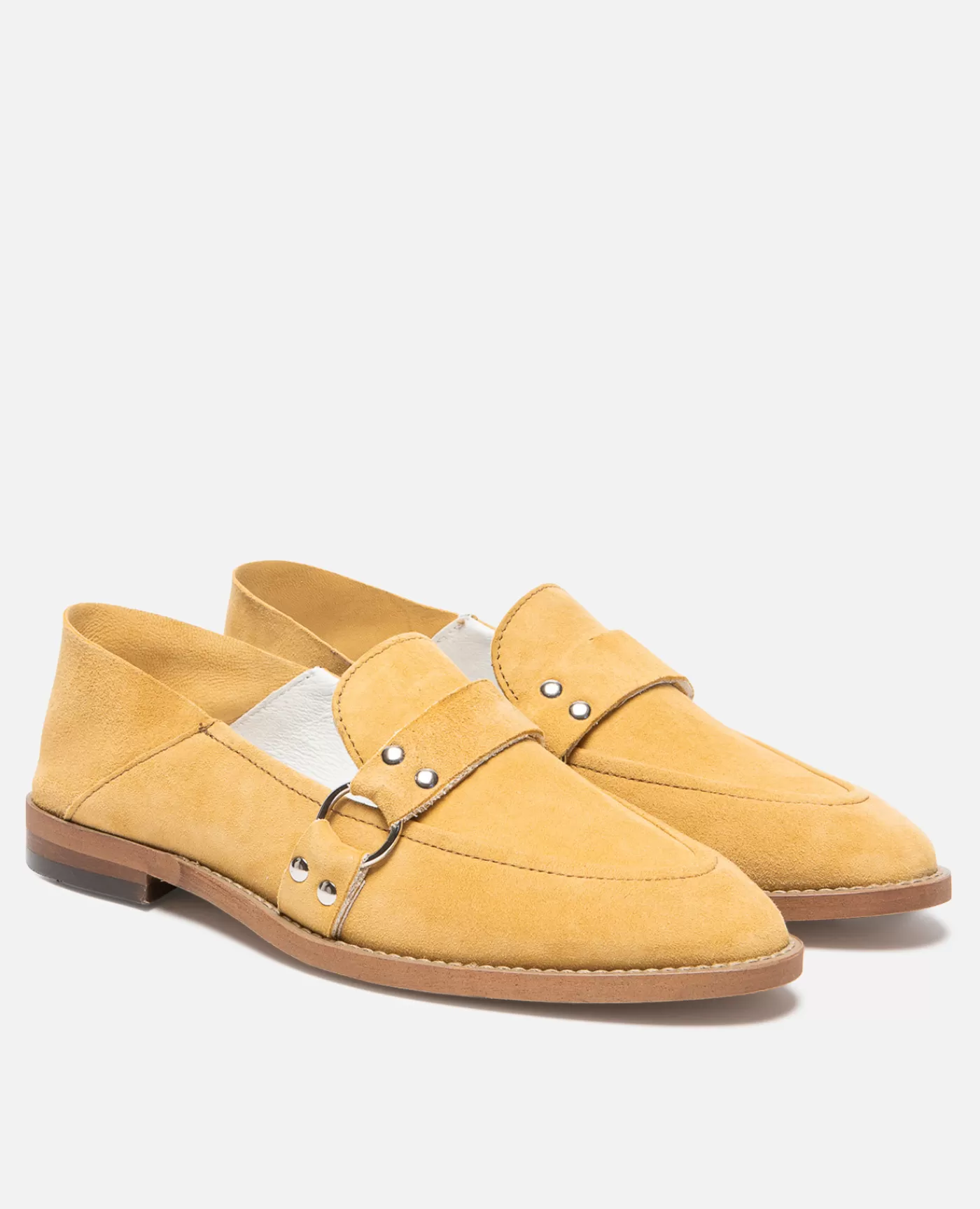 Outlet KOST Paris COLEEN 5  Mules Croûte velours Jaune Femme Moutarde