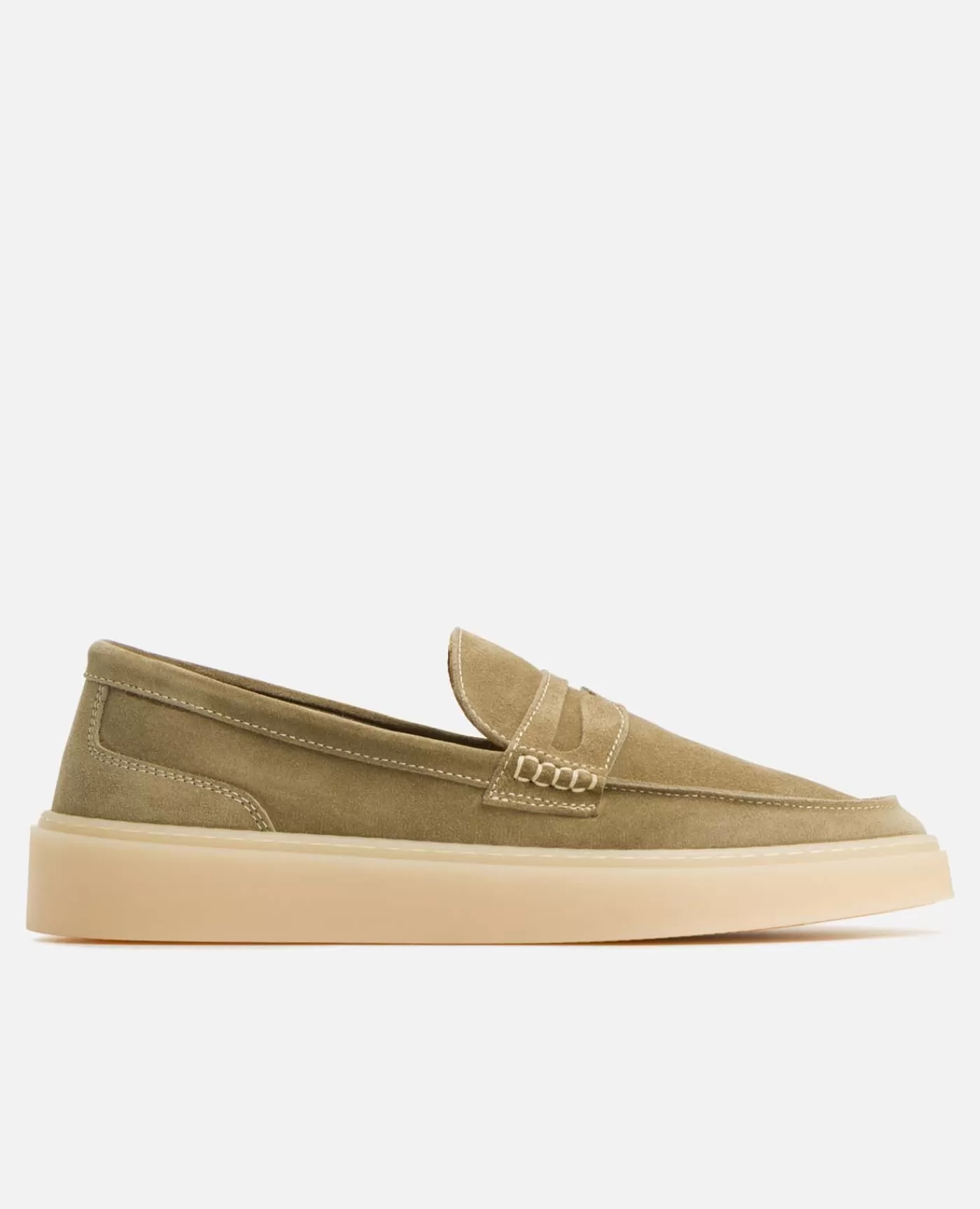 Fashion KOST Paris DEBONAIR  Mocassins Croûte Velours Homme Sable
