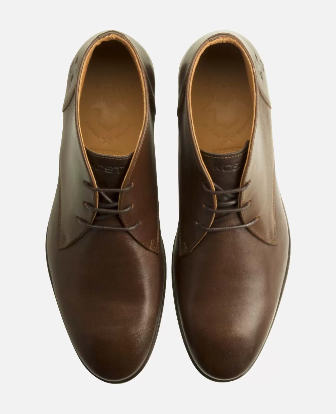 Cheap KOST Paris FELLOW 2F VGT  Chukka Boots Cuir Tannage Végétal Marron Homme Cognac