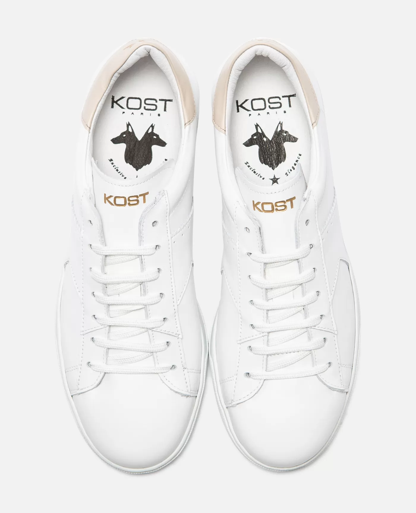 Sale KOST Paris HOMERUN L  Sneakers Éco-Responsable hes Cuir Homme Blanc