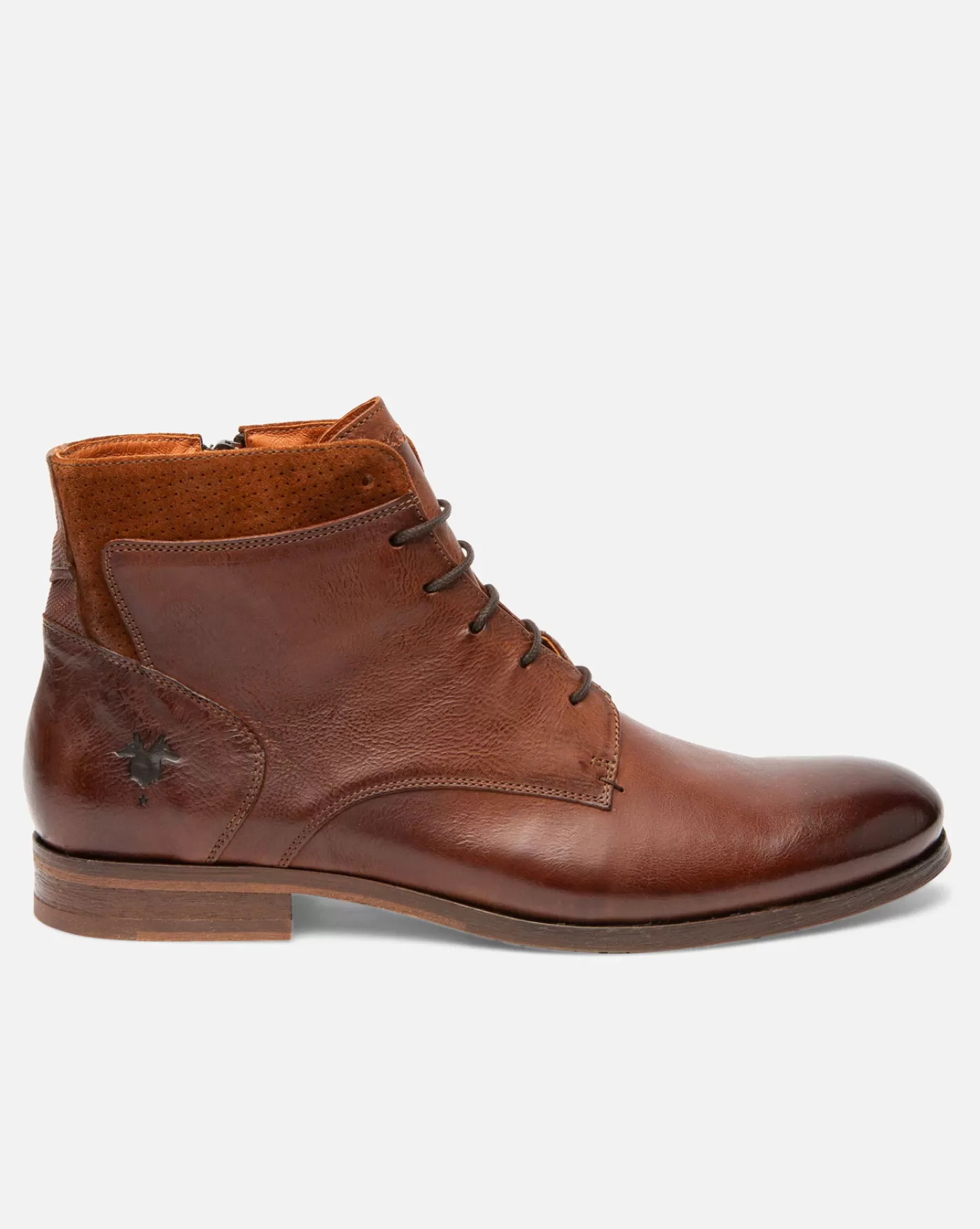 Cheap KOST Paris HOWARD 35  Boots Cuir à Lacets Marron Homme Cognac