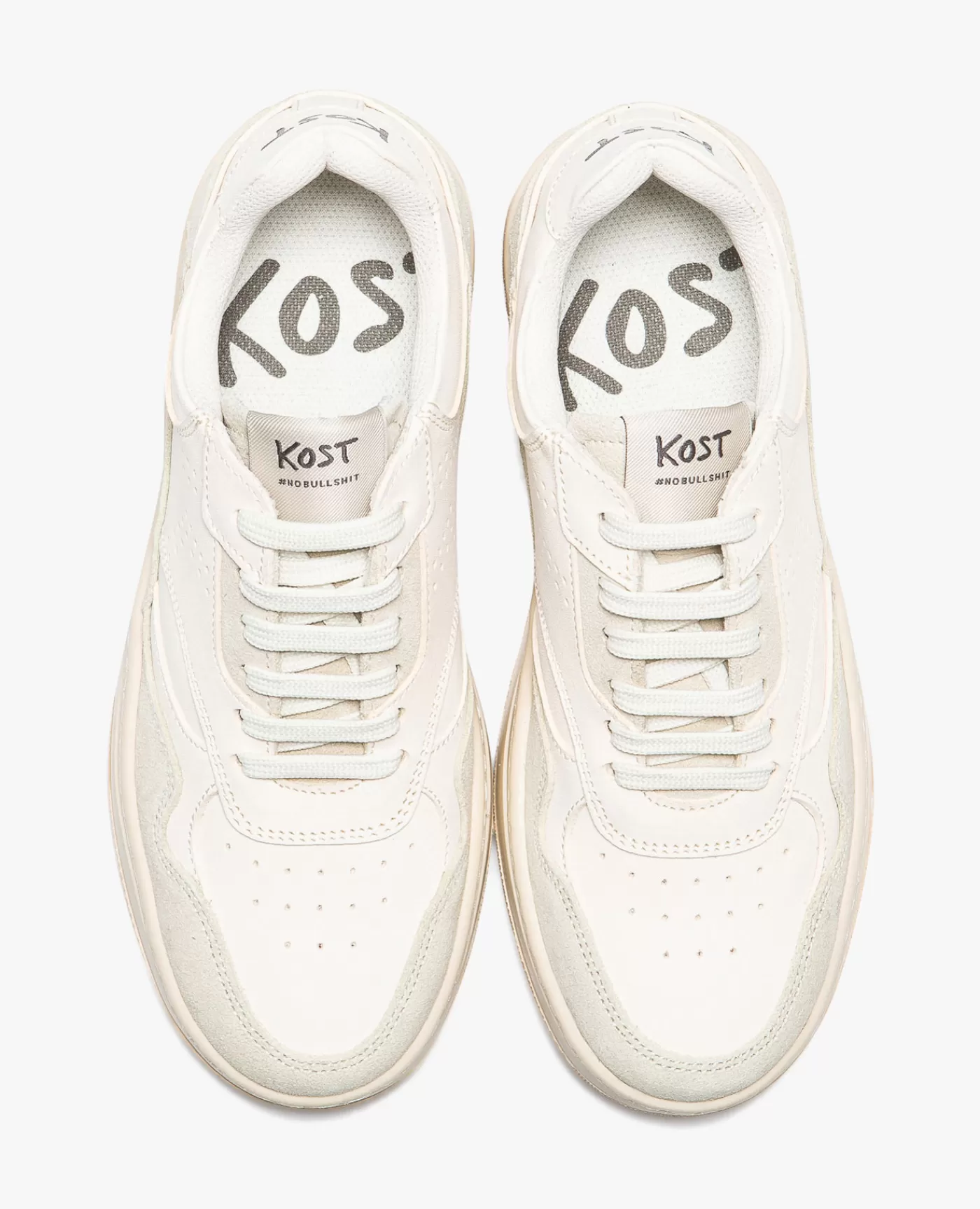 Outlet KOST Paris JAYDEN R VGT F  Sneakers Cuir Tannage Végétal Beige Femme Ecru