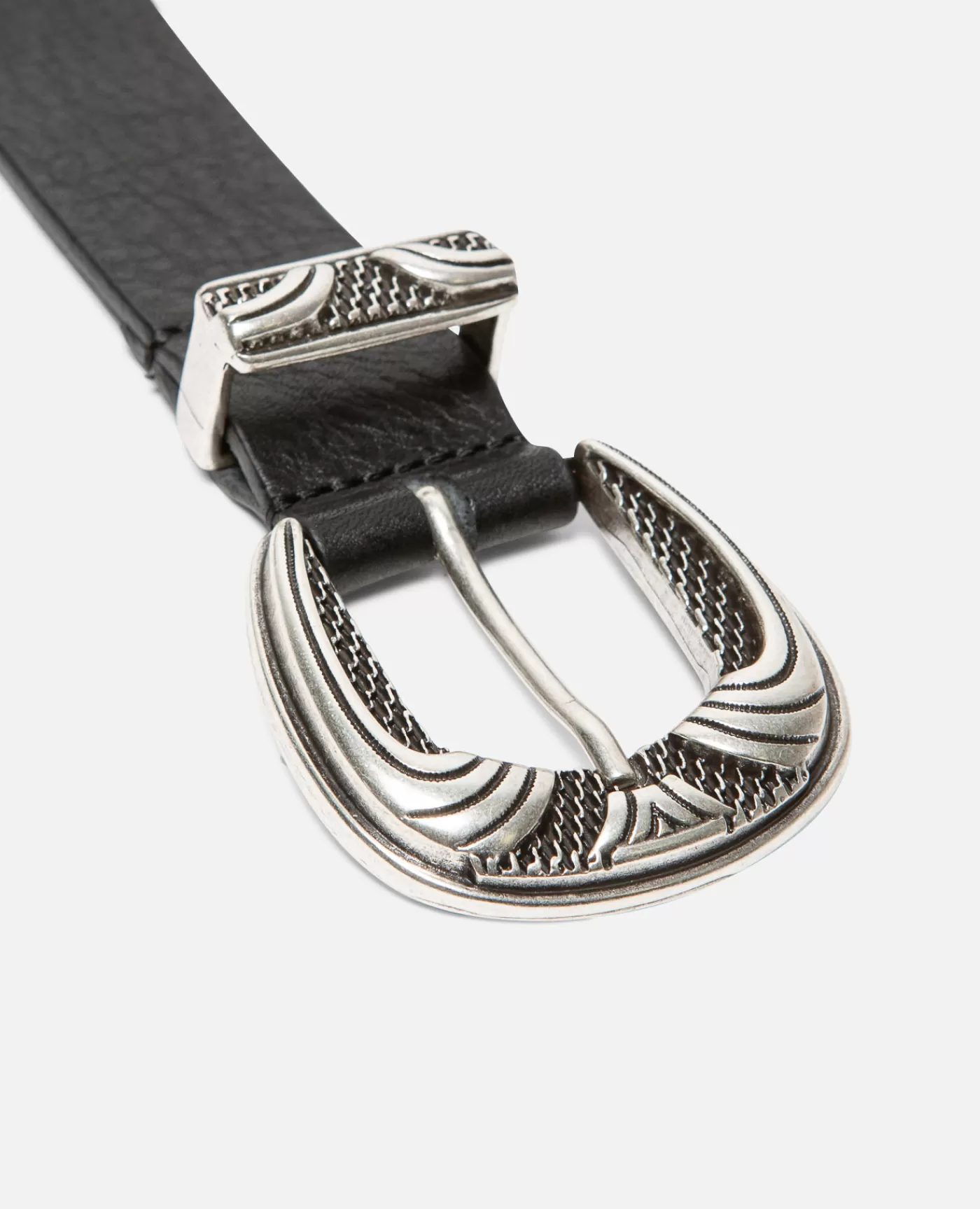 Best KOST Paris KEITH  Ceinture Made in France Cuir Tannage Végétal Mixte Noir