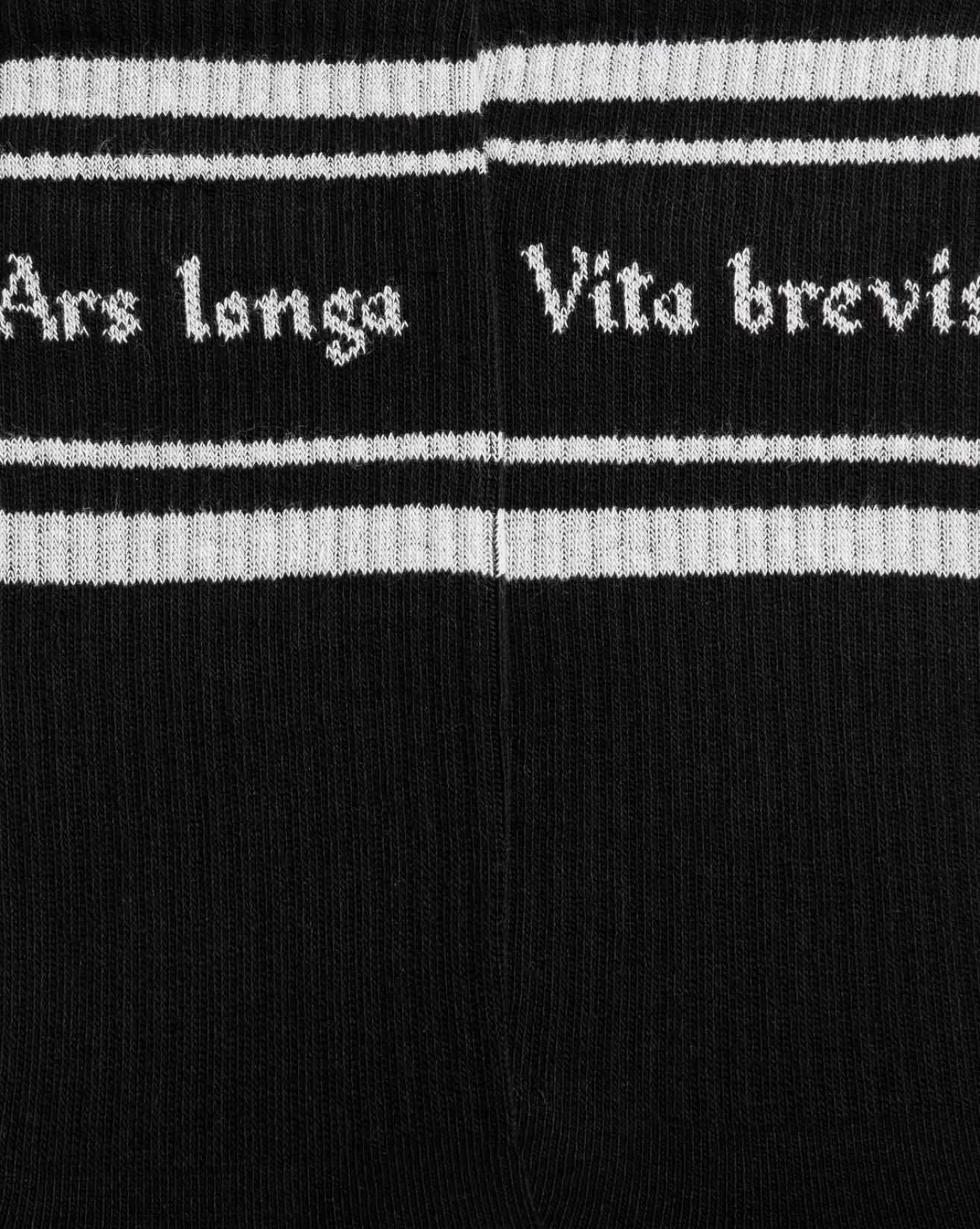 Best Sale KOST Paris VITA BREVIS  Chaussettes Made in France Coton bio Noir et Blanc Noir+blanc
