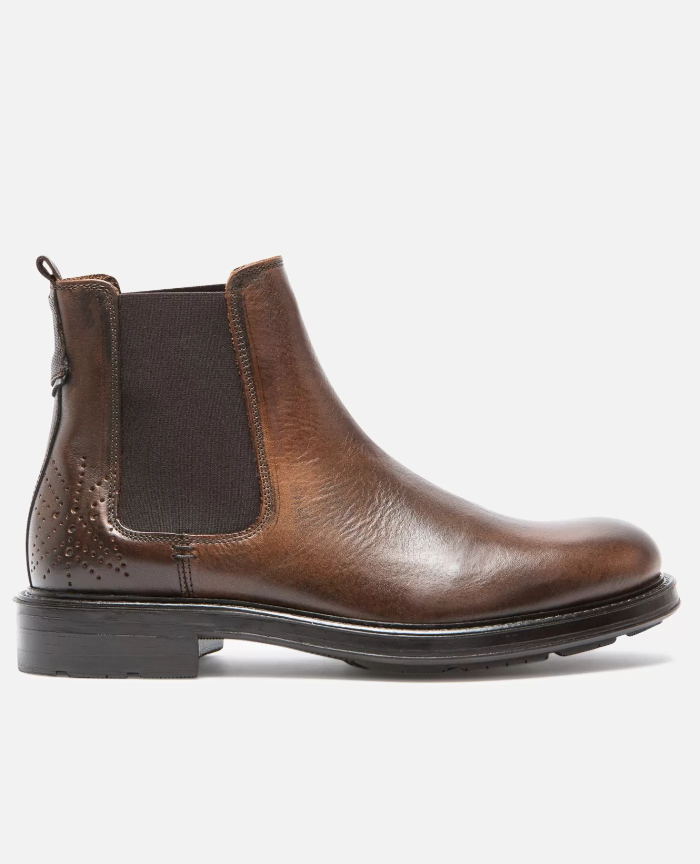 Best Sale KOST Paris WALTER FO VGT  Chelsea boots Cuir Tannage Végétal Marron Homme Cognac