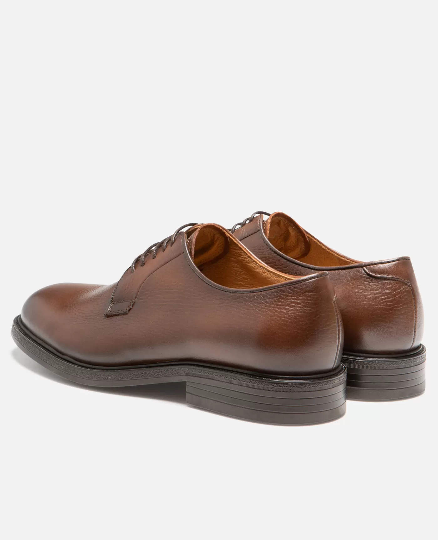 Hot KOST Paris ZELA  Derbies style chic vintage cuir Chataigne